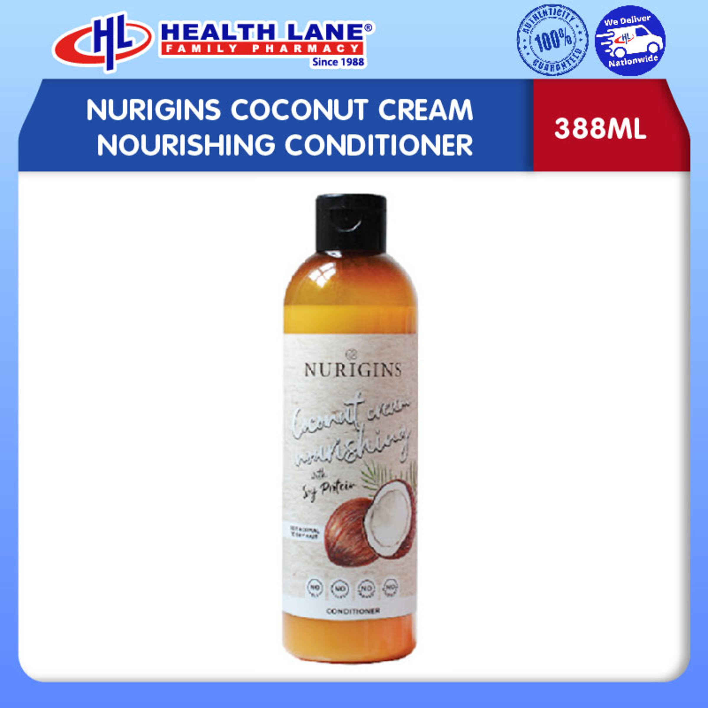 NURIGINS COCONUT CREAM NOURISHING CONDITIONER (388ML)